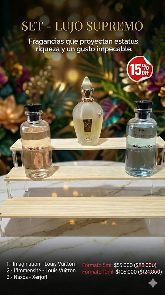 set Lujo Supremo La Cúspide de la Perfumería Nicho y de Diseñador